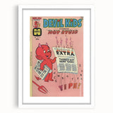 Vintage Comics Wall Art – Hot Stuff Devil Kids Retro Poster