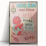 Vintage Comics Wall Art – Hot Stuff Devil Kids Retro Poster