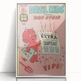 Vintage Comics Wall Art – Hot Stuff Devil Kids Retro Poster