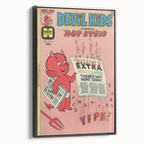 Vintage Comics Wall Art – Hot Stuff Devil Kids Retro Poster