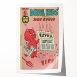 Vintage Comics Wall Art – Hot Stuff Devil Kids Retro Poster