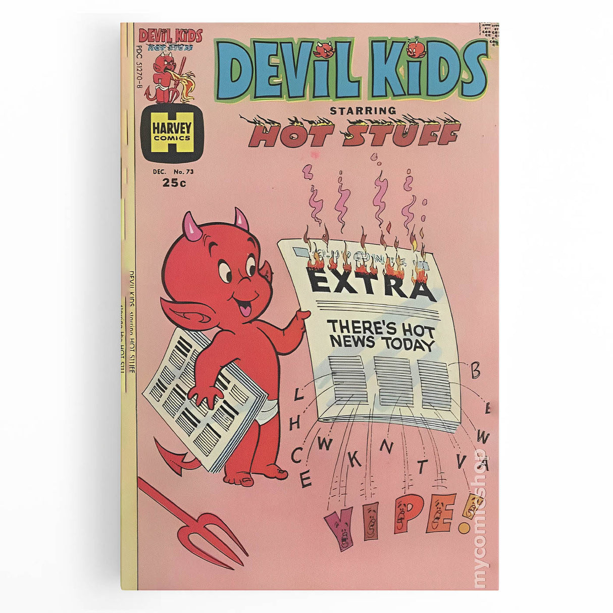 Vintage Comics Wall Art – Hot Stuff Devil Kids Retro Poster