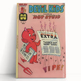 Vintage Comics Wall Art – Hot Stuff Devil Kids Retro Poster