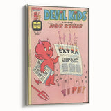 Vintage Comics Wall Art – Hot Stuff Devil Kids Retro Poster