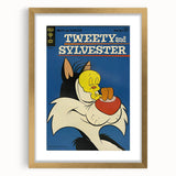 Vintage Comics Wall Art – Tweety and Sylvester Retro Poster