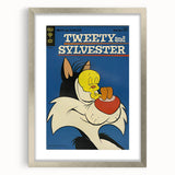 Vintage Comics Wall Art – Tweety and Sylvester Retro Poster