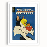 Vintage Comics Wall Art – Tweety and Sylvester Retro Poster
