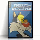Vintage Comics Wall Art – Tweety and Sylvester Retro Poster