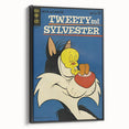 Vintage Comics Wall Art – Tweety and Sylvester Retro Poster