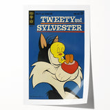 Vintage Comics Wall Art – Tweety and Sylvester Retro Poster