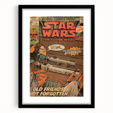 Vintage Comics Wall Art – Star Wars Clone Wars Retro Poster