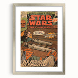Vintage Comics Wall Art – Star Wars Clone Wars Retro Poster