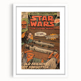 Vintage Comics Wall Art – Star Wars Clone Wars Retro Poster