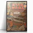 Vintage Comics Wall Art – Star Wars Clone Wars Retro Poster