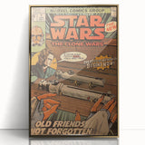 Vintage Comics Wall Art – Star Wars Clone Wars Retro Poster