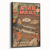 Vintage Comics Wall Art – Star Wars Clone Wars Retro Poster