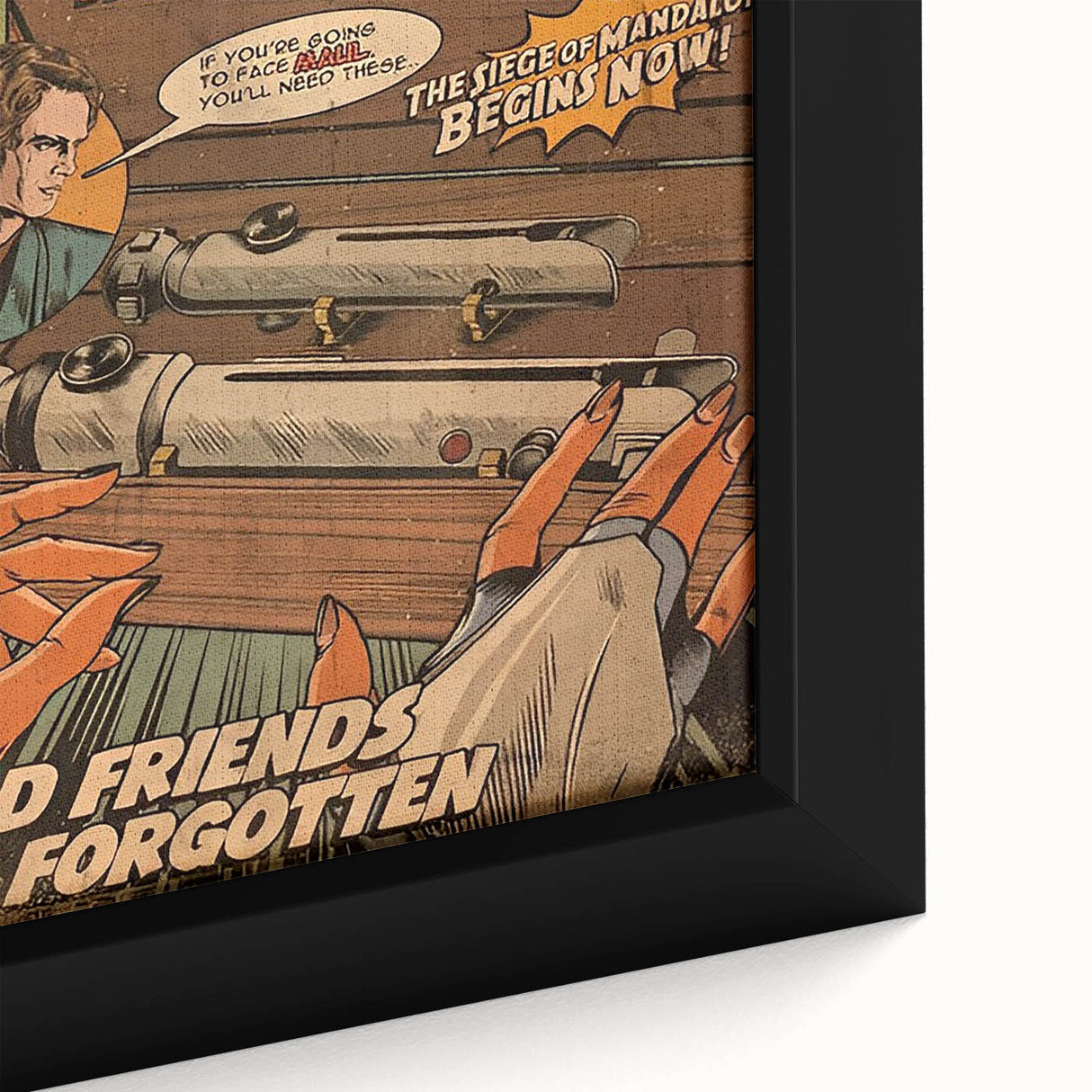 Vintage Comics Wall Art – Star Wars Clone Wars Retro Poster
