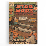 Vintage Comics Wall Art – Star Wars Clone Wars Retro Poster