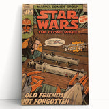Vintage Comics Wall Art – Star Wars Clone Wars Retro Poster