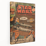 Vintage Comics Wall Art – Star Wars Clone Wars Retro Poster