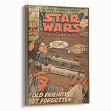 Vintage Comics Wall Art – Star Wars Clone Wars Retro Poster