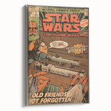 Vintage Comics Wall Art – Star Wars Clone Wars Retro Poster