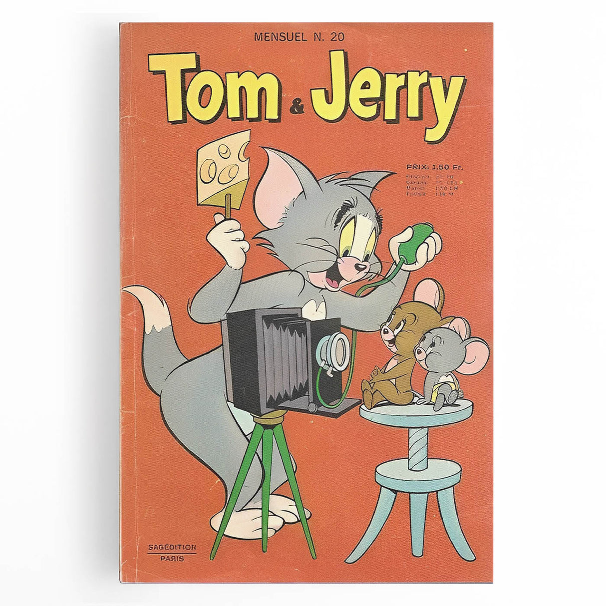 Vintage Comics Wall Art – Tom and Jerry Retro Cartoon Poster