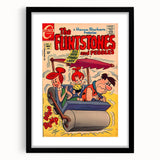 Vintage Comics Wall Art – The Flintstones Retro Cartoon Poster