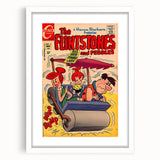 Vintage Comics Wall Art – The Flintstones Retro Cartoon Poster