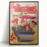 Vintage Comics Wall Art – The Flintstones Retro Cartoon Poster