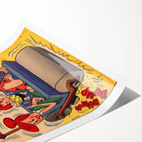 Vintage Comics Wall Art – The Flintstones Retro Cartoon Poster