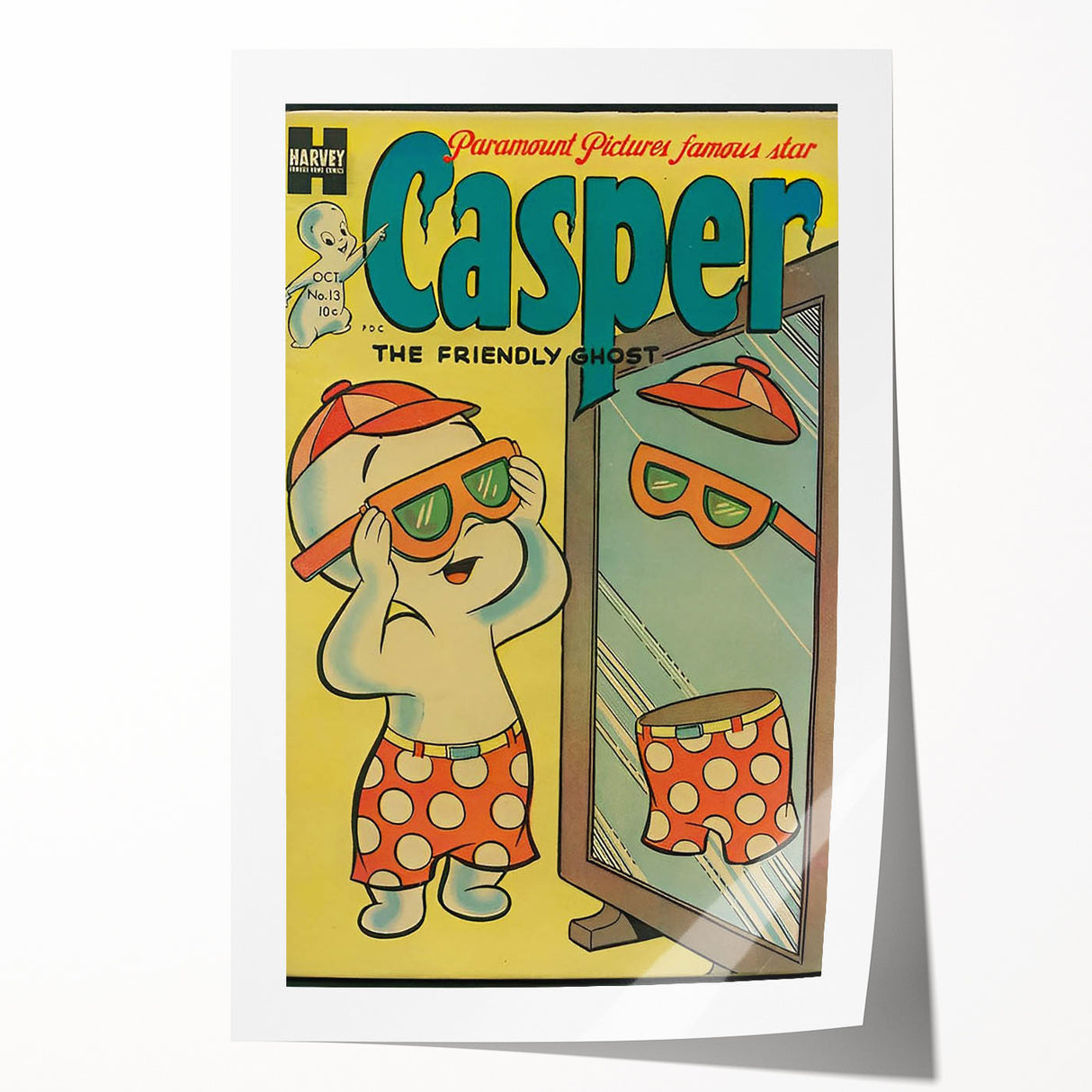Vintage Comics Wall Art – Casper Retro Comic Book Poster