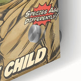Vintage Comics Wall Art – The Mandalorian The Child Retro Poster