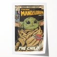 Vintage Comics Wall Art – The Mandalorian The Child Retro Poster