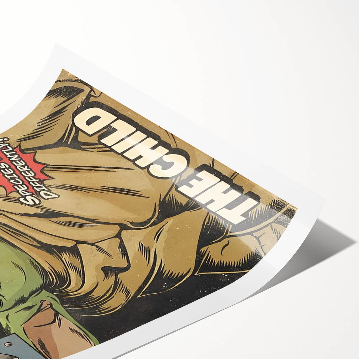 Vintage Comics Wall Art – The Mandalorian The Child Retro Poster