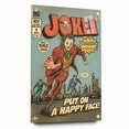 Vintage Comics Wall Art – Joker Retro Villain Comic Book Poster