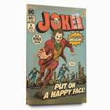 Vintage Comics Wall Art – Joker Retro Villain Comic Book Poster