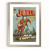 Vintage Comics Wall Art – Joker Retro Villain Comic Book Poster
