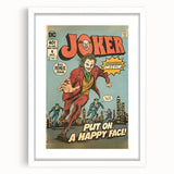 Vintage Comics Wall Art – Joker Retro Villain Comic Book Poster