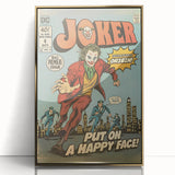 Vintage Comics Wall Art – Joker Retro Villain Comic Book Poster
