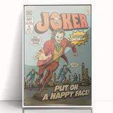Vintage Comics Wall Art – Joker Retro Villain Comic Book Poster