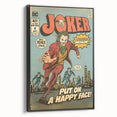Vintage Comics Wall Art – Joker Retro Villain Comic Book Poster