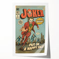 Vintage Comics Wall Art – Joker Retro Villain Comic Book Poster