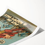 Vintage Comics Wall Art – Joker Retro Villain Comic Book Poster