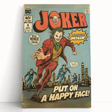 Vintage Comics Wall Art – Joker Retro Villain Comic Book Poster