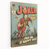 Vintage Comics Wall Art – Joker Retro Villain Comic Book Poster