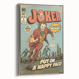 Vintage Comics Wall Art – Joker Retro Villain Comic Book Poster