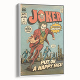 Vintage Comics Wall Art – Joker Retro Villain Comic Book Poster