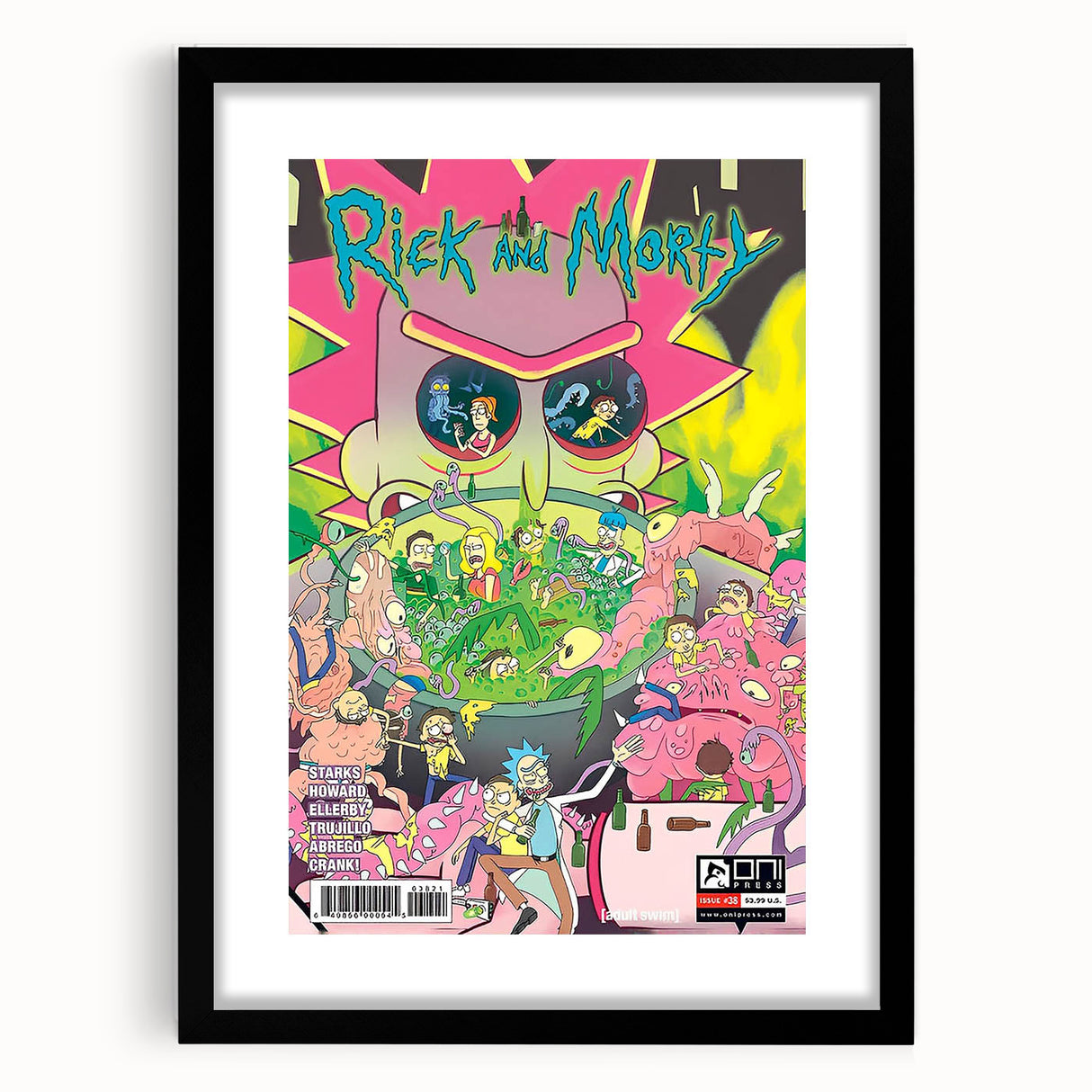 Vintage Comics Wall Art – Rick and Morty Retro Sci-Fi Poster