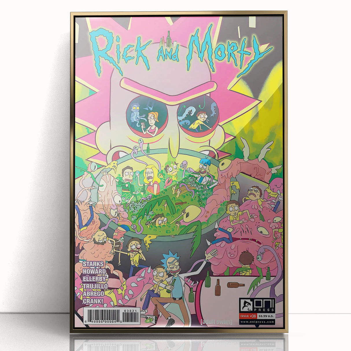 Vintage Comics Wall Art – Rick and Morty Retro Sci-Fi Poster